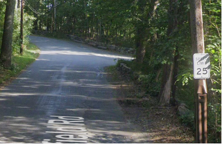 Posted speed limit sign on Waldingfield Road